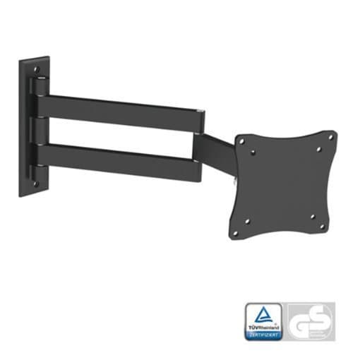 Black Full-Motion Tilt/Swivel Wall Mount Bracket for Hannspree Hanns-G HL273HPB 27" inch LED HDTV TV/Television - Articulating/Tilting/Swiveling