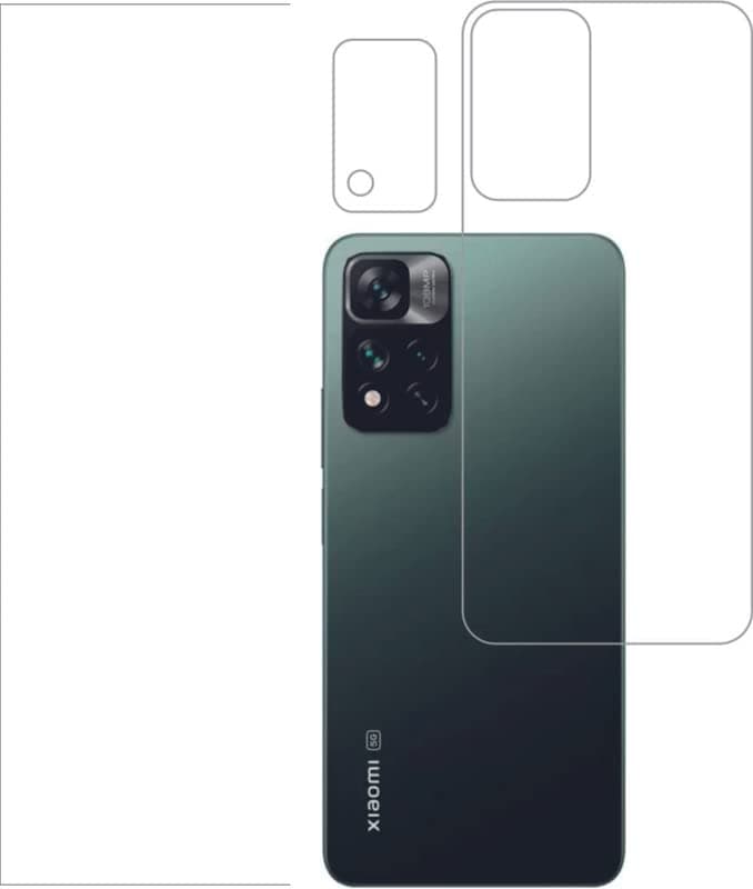 Generic Front And Back Screen Protector For Xiaomi 11i hyper charge EDGE TO EDGE UltraClear 9H Unbreakable Front And Tpu mix Back Guard (SET OFF 1)