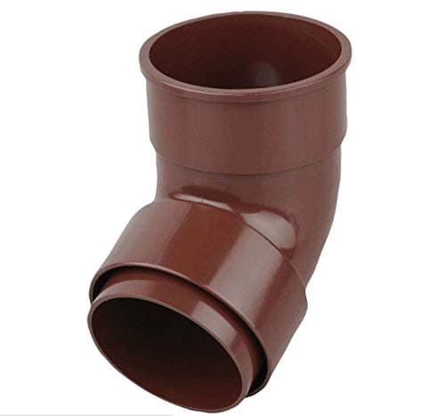 Wavin OSMA Roundline Downpipe Offset Bend (Socket) Brown 0T025n