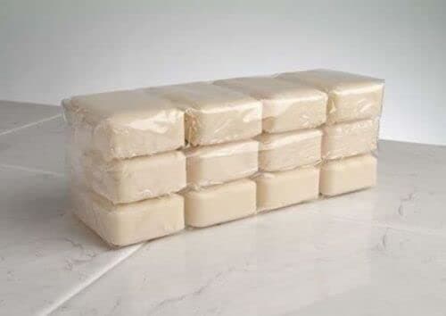 Household/Laundry Buttermilk White Soap 12 x 70g Bars *Made In Yorkshire*