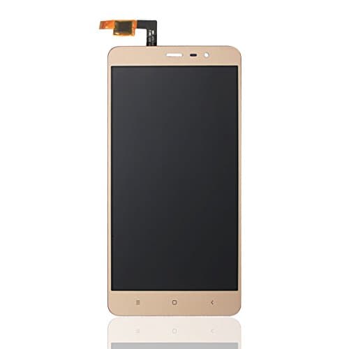 HYYT Xiaomi Phone LCD Display and Touch Screen Digitizer Glass Replacement Full Assembly for XiaoMi Redmi Note 3 with Tools (Gold)