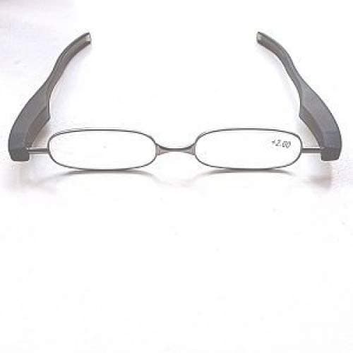 Grey Ash Big Panini Pod Folding Readers -Strength +2.50
