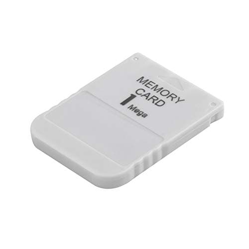 PS1 Memory Card 1 Mega Memory Card For Playstation 1 One PS1 PSX Game Useful Practical Affordable White 1M 1MB