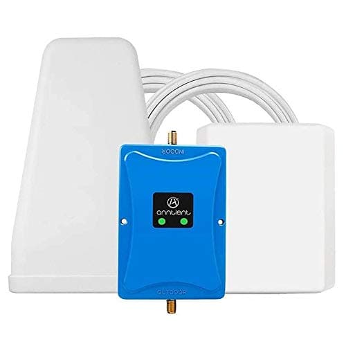 Cell Phone Signal Booster for Home and Office - Boosts 4G LTE Data and Volte for Verizon AT&T T-Mobile - Dual 700MHz Band 12/13/17 Cell Phone Repeater Antennas Extend Coverage Up to 5,000Sq Ft