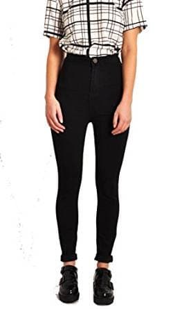 LILY LULUApparel disco high waisted skinny jeans pants acid wash denim skinny jeans White Skinny Jeans Black ripped high waisted jeans PU leather jeans, Black, 12