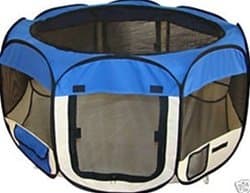 Doggie Crates - Pet Travel, Indoor or Outdoor Dog Cat Puppies Kitten Play YardRoyal BlueSmall