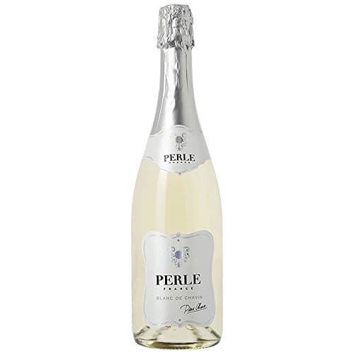 Perle Blanc Alcohol-Free 0.0% Sparkling White Wine Alternative From France, Low Calorie, Halal Certified, Vegan, and No Sulphites 750ml