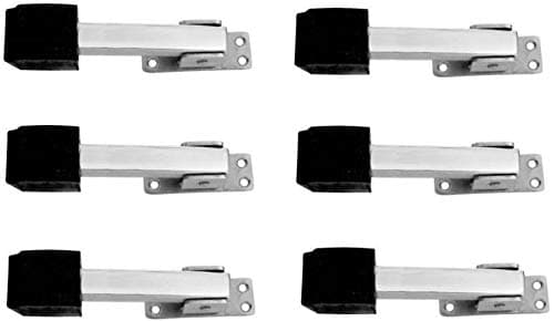 Rishikansh Door Stopper 6 Piece Door Stopper 6 Pieces 5 Inches Silver Door Mounted Door Stopper (Silver) Door Mounted Door Stopper (Silver, Black)