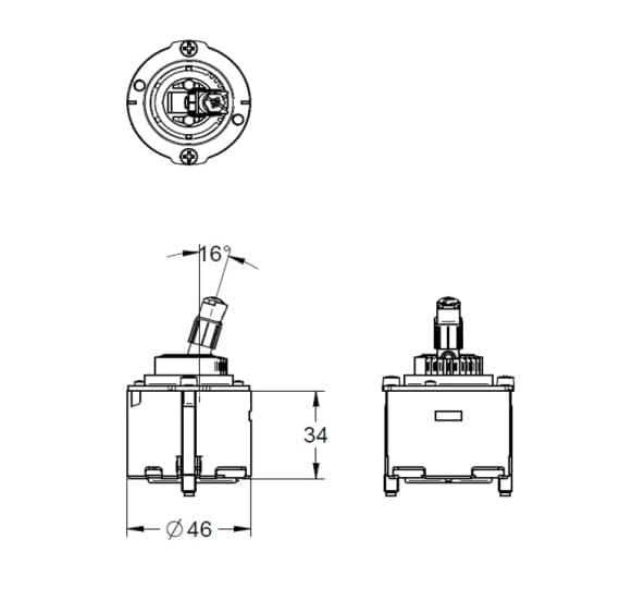 46048000 GROHE Ceramic Cartridge (Grohe Internet Japan Authorized Dealer)
