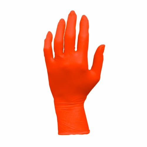 ProWorks GL-N105ORFX Nitrile Exam Gloves, Powder Free, X-Large, Orange (Pack of 100)