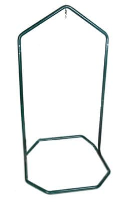 Green Mountain Hammocks - Hanging Chair Stand - 400 lb Capacity - Durable, Easy Set Up - Heavy Duty Steel Construction - Fits Almost Any Size Hanging Chair - Indoor / Outdoor Space Saving Design - Green