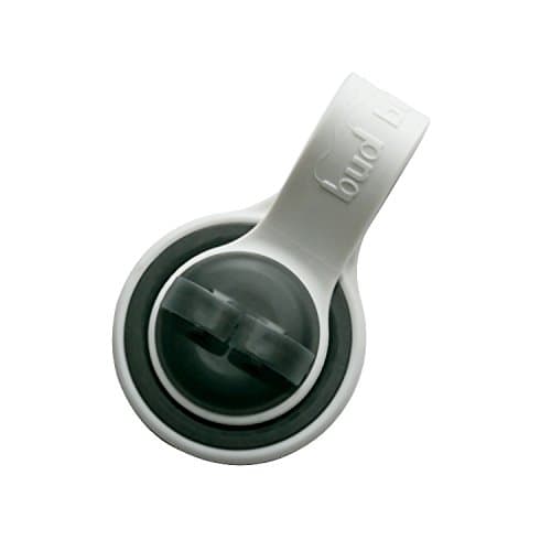 Bud Buttons By SPRK - Magnetic Headphone & Earbud Cord Organizer - Sure Stay Clip Great for Musicians, Runners & Outdoor Fitness (Gray/Black)