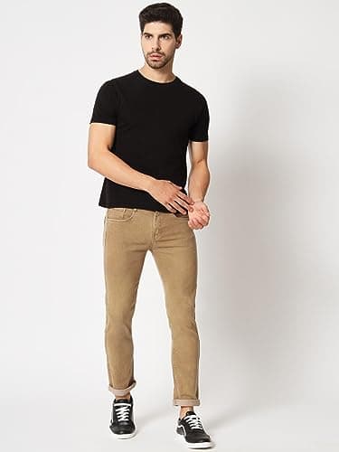 KARGEENS Men's Jeans Pant Slim Fit Stretchable Casual Wear Low Rise Cotton Blend Denim