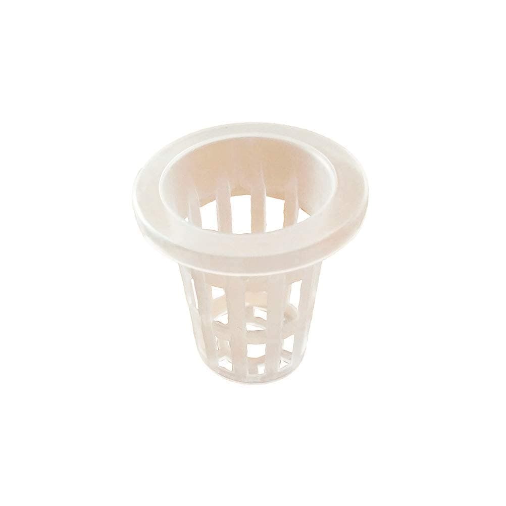 50pcs 1.8" Hydroponic Planting Mesh Net Pot Cups Plastic Basket for Garden Nursery Germination Plant Grow Cup Aquaponics Containers (White)