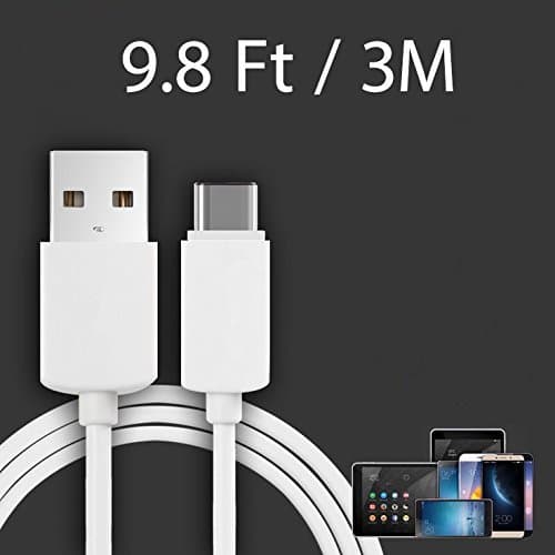 Original Wacom Mobile Studio pro 13 10FT USB to Type-C Charging and Transfer Cable. (WHITE / 3Mt)