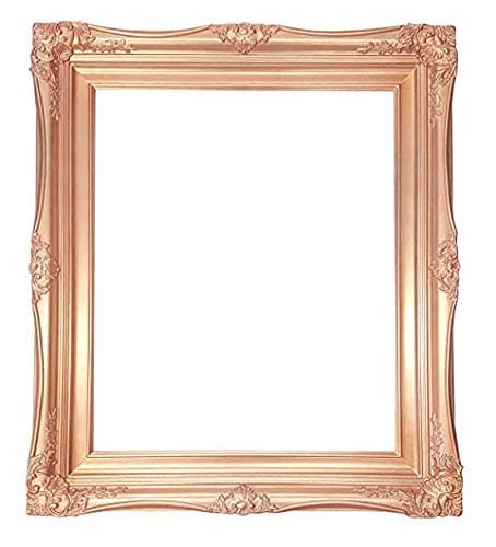 4" Vintage Ornate Baroque French Rose Gold Picture Frame (24x36 Inch) (Empty Frame Only)