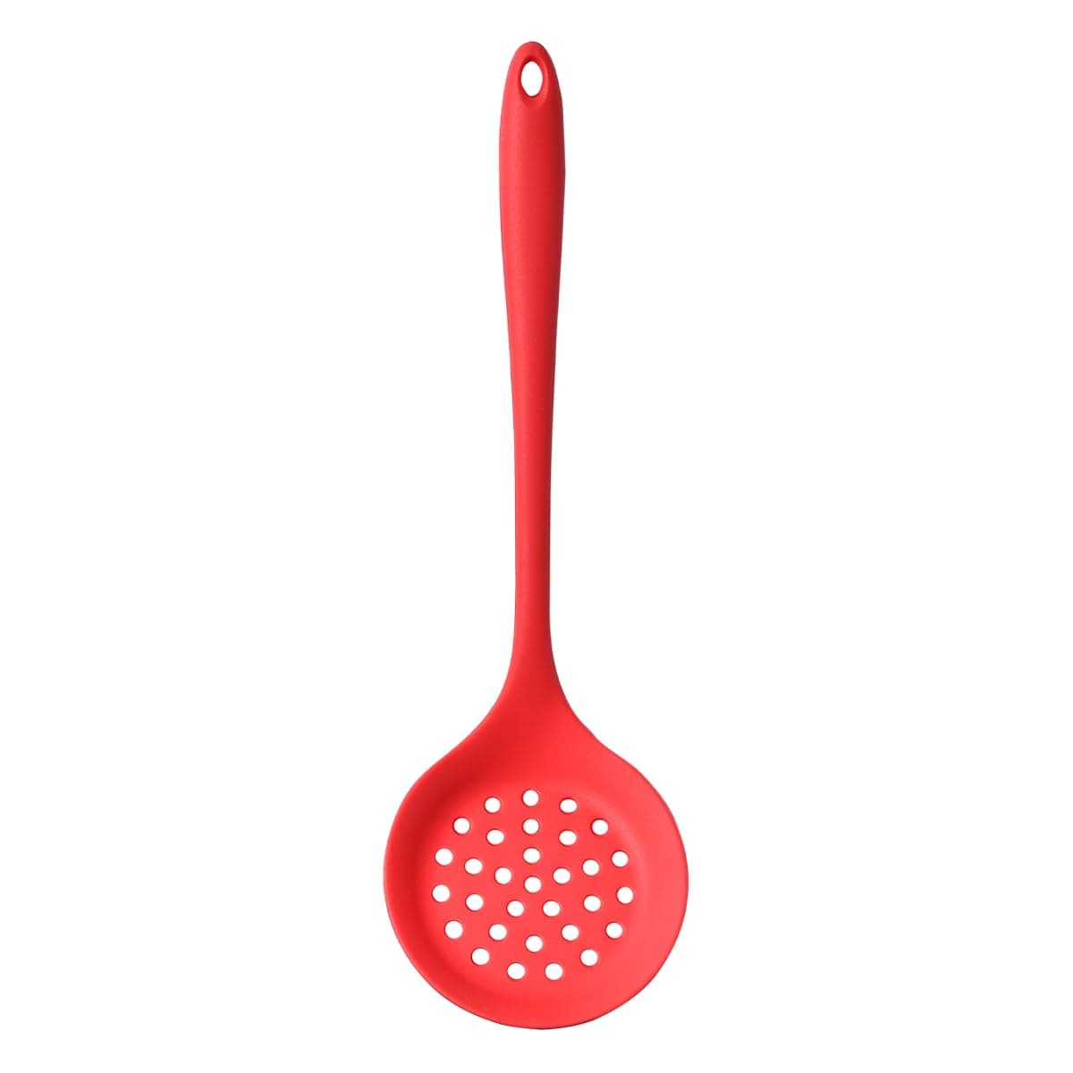 Silicone Heat-Resistant Skimmer Kitchen Tool, Red 33 cm x 10 Size, 01-271