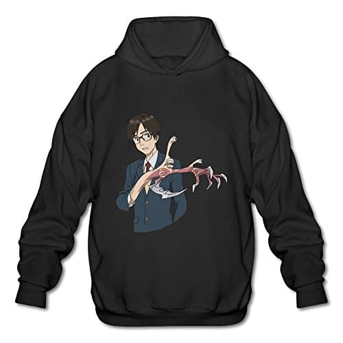 Men's Parasyte Anime Long Sleeve Hoodies Sweatshirt White