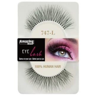 Amazing Shine Professional Quality 100% Human Hair Eye Lashes No. 747 [747-L, LL_0767]