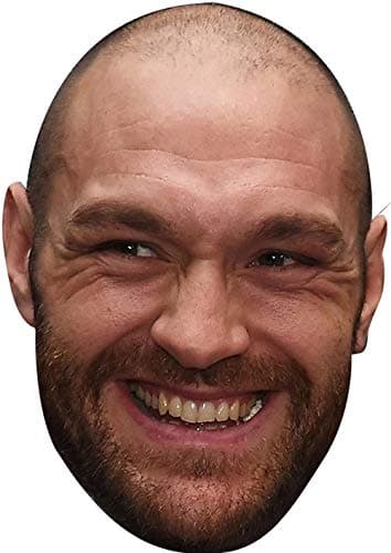 FoxyPrinting Tyson Fury Smiler 2018 Sports Celebrity Cardboard Party Face Mask Fancy Dress