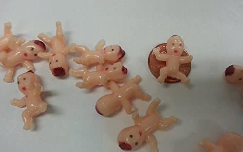 Jtshy 48 1" Mini Plastic Babies for Party Favor, Oops ,My Water Broke Game