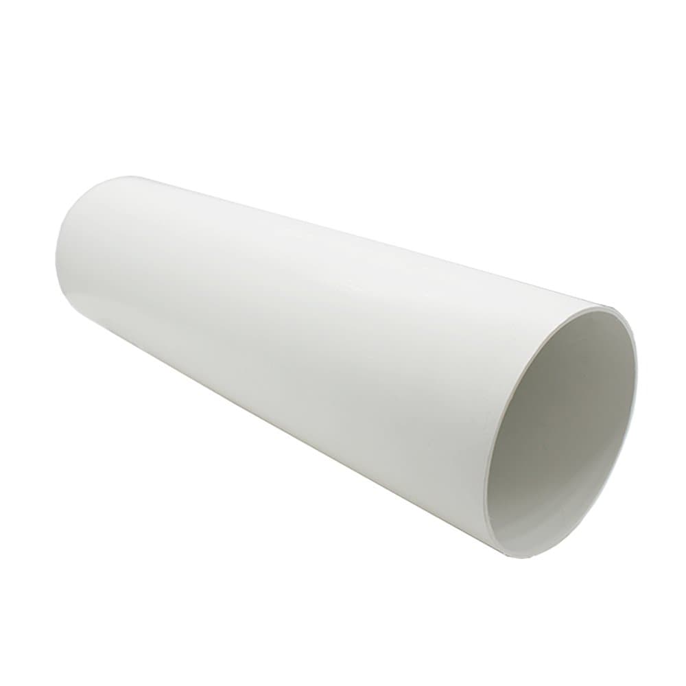 Kair Plastic Ducting Pipe 100mm - 350mm Short Length - Rigid Straight Duct Channel