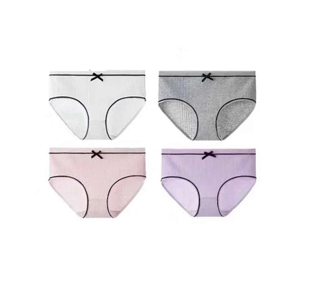 Ajour4 PCS Ladies Underwear Briefs Women’s Panty Women Bikini Stretchable Shaping Lingerie Breathable Panties Brief Girl Pants Seamless Hipster
