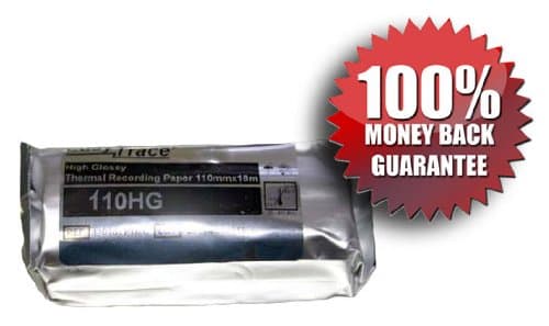 UPP-110HG 110 mm High Gloss Black & White Thermal Imaging Paper (Pack of 5 Rolls)