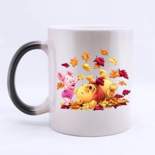 Special Magic Creative Design Winnie The Pooh Custom Customized Personalized Coffee Mug Novel Gift Mugs Morphing Ceramic Cup Water Office Home Cups 11 OZ Two Sides
