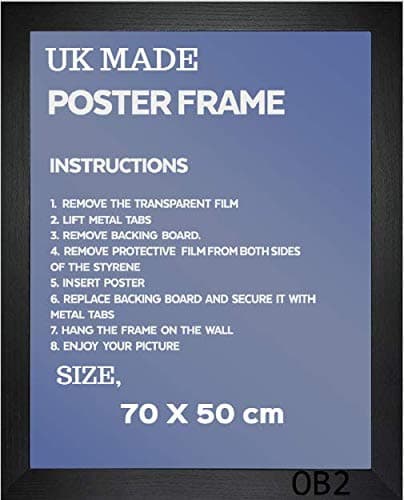 POSTER FRAME PHOTO FRAME PICTURE FRAME (Black, 50 x 70 cm)