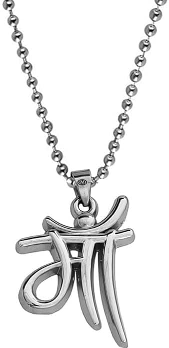 WHOA! JEWELLERY Fancy & Stylish Trending Stainless Steel Mother's Day Special Express Your Love Maa Letter Design Locket Pendant Necklace With Chain For Women's And Girl's