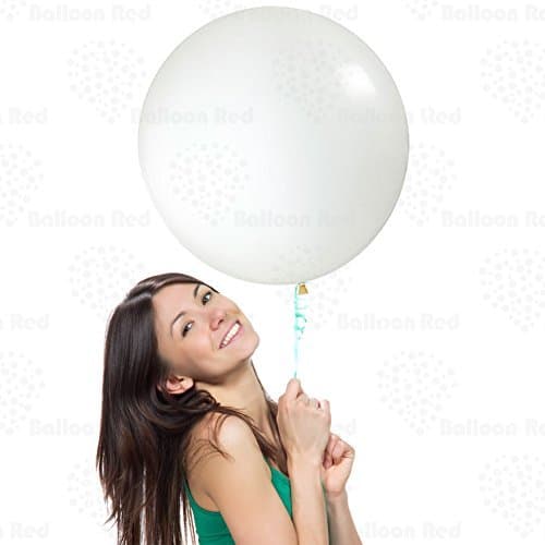 Perfect Round Clear 18 Inch Giant Balloons 12 Pack Large Thickened Extra Strong Biodegradable Latex Jumbo Big Helium Float Baby Shower Gender Reveal Garland Arch Wedding Birthday Party Decorations