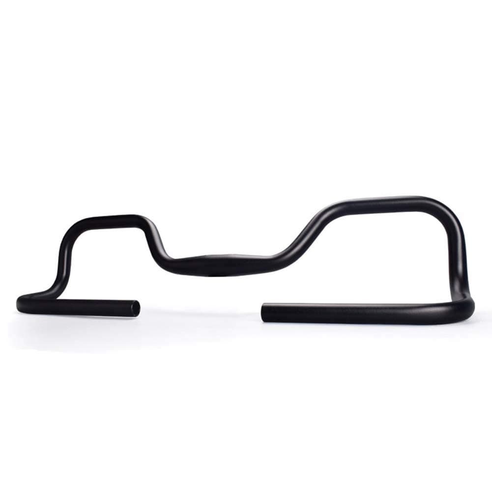 Butterfly Handlebars for Mountain Bike, Bicycle Handlebar Aluminum Alloy Handlebar Mountain Bike Handlebars for Trekking Cycling Bike Road Bicycle Mountain Bike Bicycle Matte Black