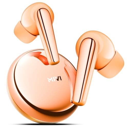 Mivi SuperPods Dueto, True Wireless Earbuds, Dual Drivers, 13mm Woofer, 6mm Tweeter, 3D Soundstage, 60H Playtime, AI-ENC, BT v5.3, Type C Charger, Made in India Earbud