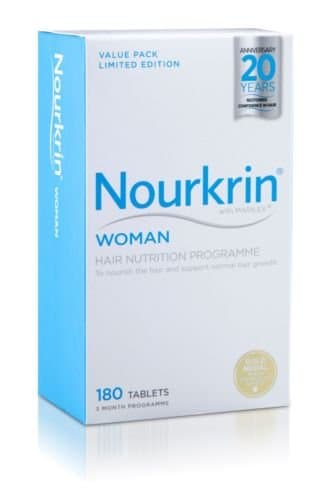 Nourkrin Woman 180 Tablets Hair Loss Supplement Nourishment 3 Months Supply Good Gift for Mom and Baby Fast Shipping Ship Worldwide