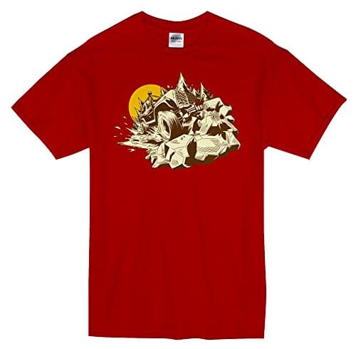 Tshirtopia Men's 'SUV Climber' T-Shirt (Red, Medium)