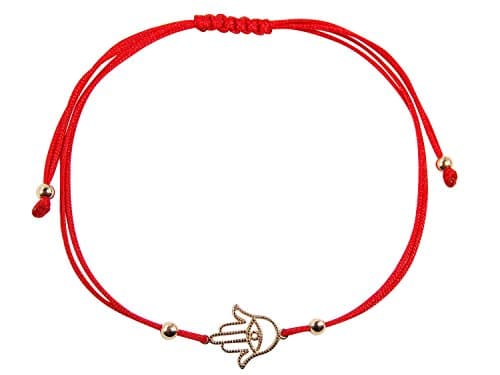 Martinuzzi Accessories Sterling Silver Hamsa Hand Bracelet Red Kabbalah String Bracelet