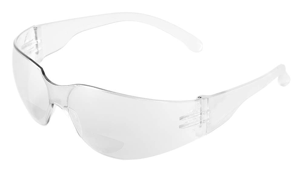 Bullhead Safety Eyewear BH11125 Torrent Readers, Crystal Clear Temple, Clear Lens, (1 Pair), One size fits all