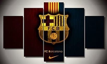 Barcelona fc wall poster picture print canvas 5 pieces