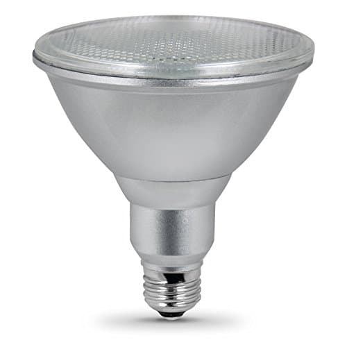 Utilitech 596927 2-Pack 20.5-Watt (120W Equivalent) PAR38 Medium Base Warm White Dimmable Outdoor LED Flood Light Bulbs