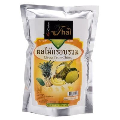 Thai Boontiang Thai Snacks Boontiang Mixed Fruit Chips 100G. (Pack Of 2)