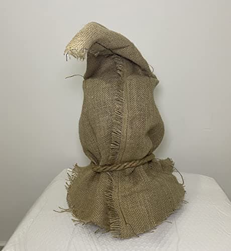 Uyecos Halloween Horror Mask With Straw Hair Creepy Scary Burlap Sack Mask Cosplay Party Costume Headgear Adult