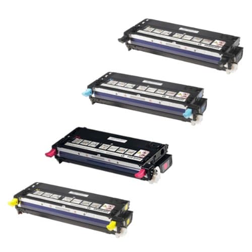 High Yield Dell Color Laser 3110cn 3110 Toner Cartridge Set, Dell 310-8092 3110K 310-8095 3110C 310-8098 3110Y 310-8096 3110M Toner Cartridges Remanufactured