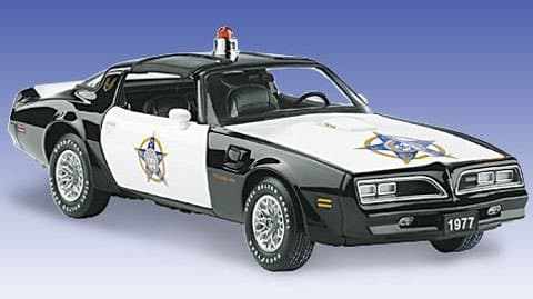 1/24 2004 Franklin Mint Police Car - 1977 Pontiac Trans Am