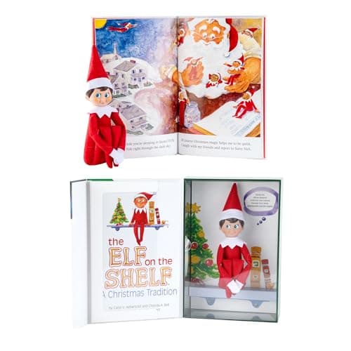 A Christmas Tradition Blue-Eyed Boy Light Tone Scout Elf! Elf and Book Included.