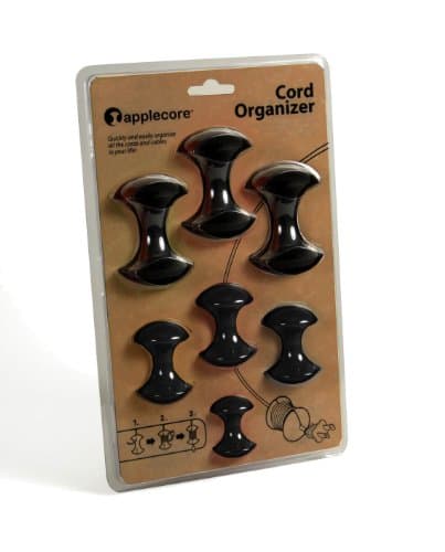 AppleCore Cable Organizer 7 Pack All Black