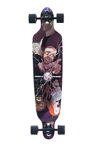 Punisher Skateboards 40-Inch Longboard Skateboard with Drop-Through Canadian Maple Concave Deck, Assorted Styles