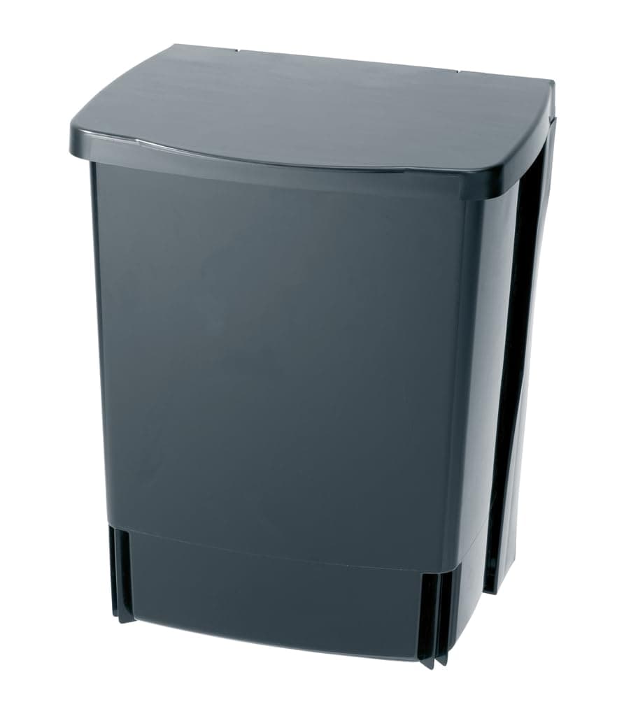 2.6 Gal Built-in Cupboard Trash Can (Black) Mounted Hidden Compact Storage for Kitchen (Min Space H10.63xW9.06xD13.39)