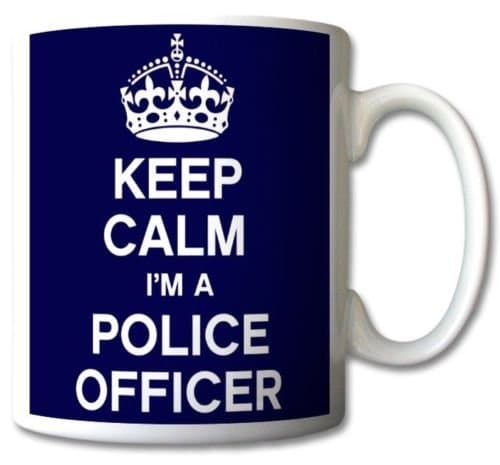 Keep Calm I'm A Police Officer Blue Mug Cup Gift Retro