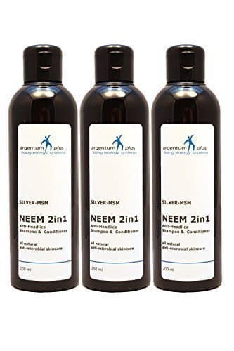 argentum plus - Silver-MSM Neem 2in1 Anti-Headlice Shampoo 3 x 200 ml